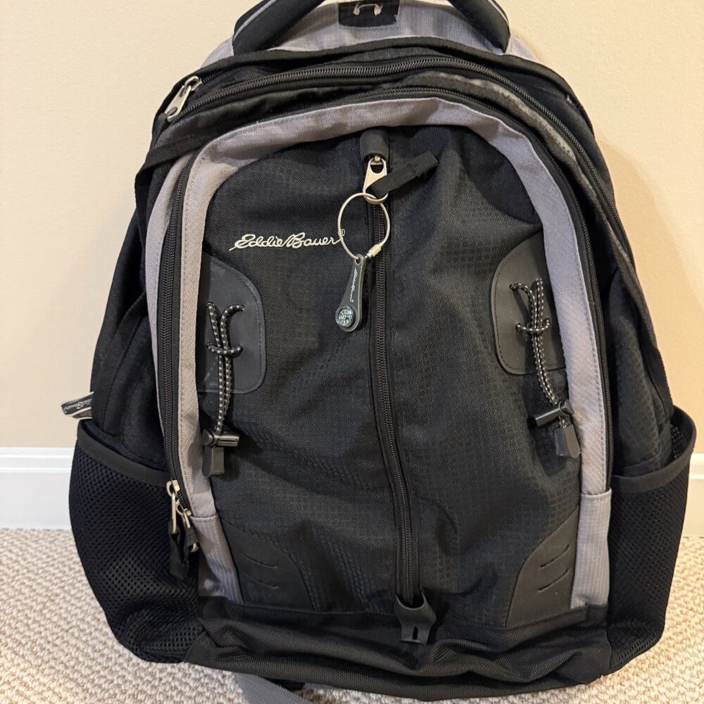Eddie Bauer Black and Gray Backpack Kids School Travel